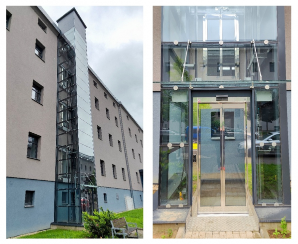 An Experience from the Moment You Enter: Glass Lift with a View in Písek